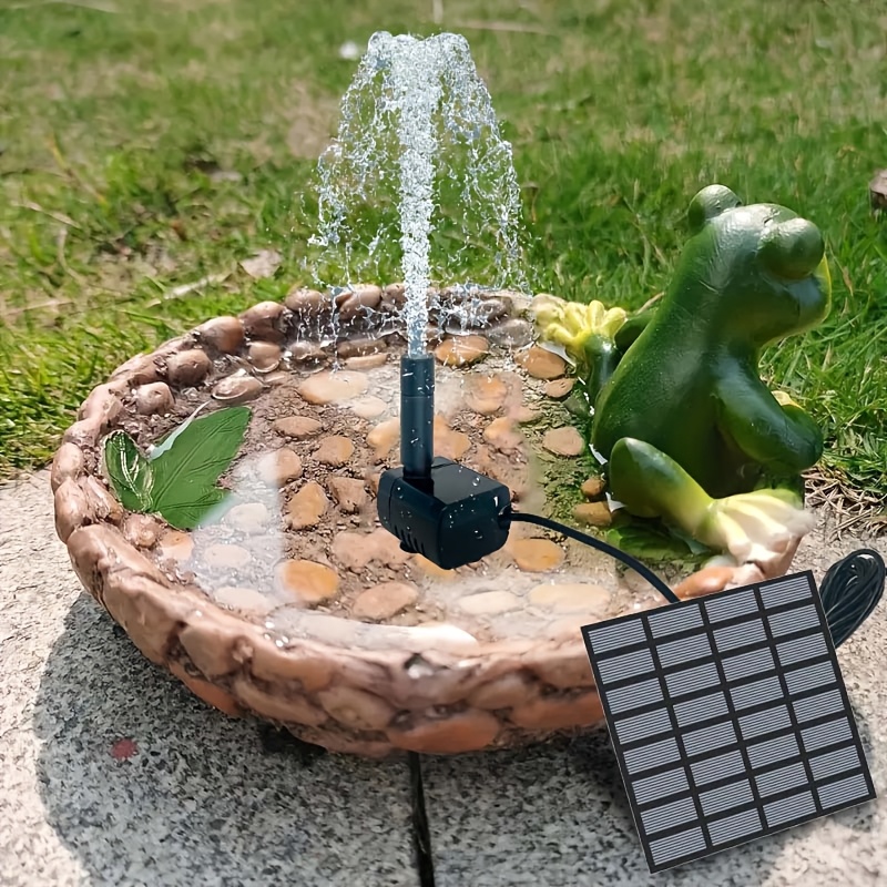 Wedding Fountain - Fuente solar con 6 boquillas, bomba