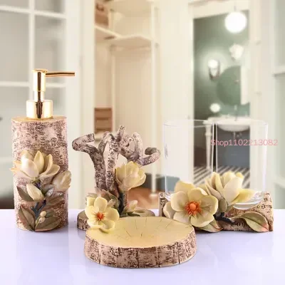 Wedding Bathroom Supply Kit - Accesorios de baño, juego de cinco