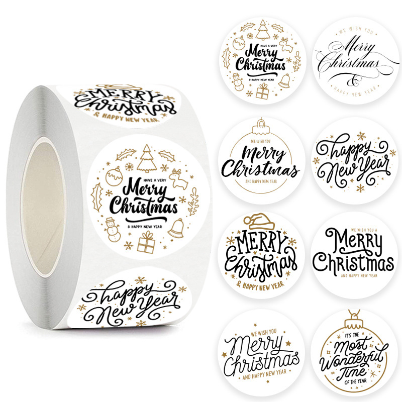 Wedding Sutra - Pegatinas decorativas de Feliz Navidad, paquetes