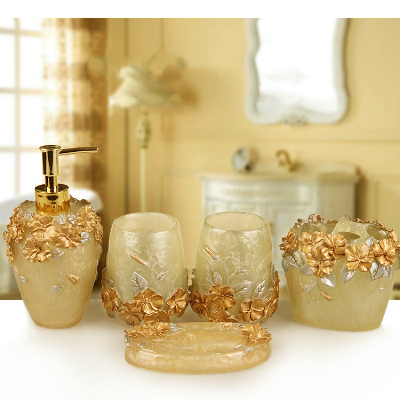 Juego de Baño de Resina con Re - Wedding Bathroom Supply Kit reseña y precio
