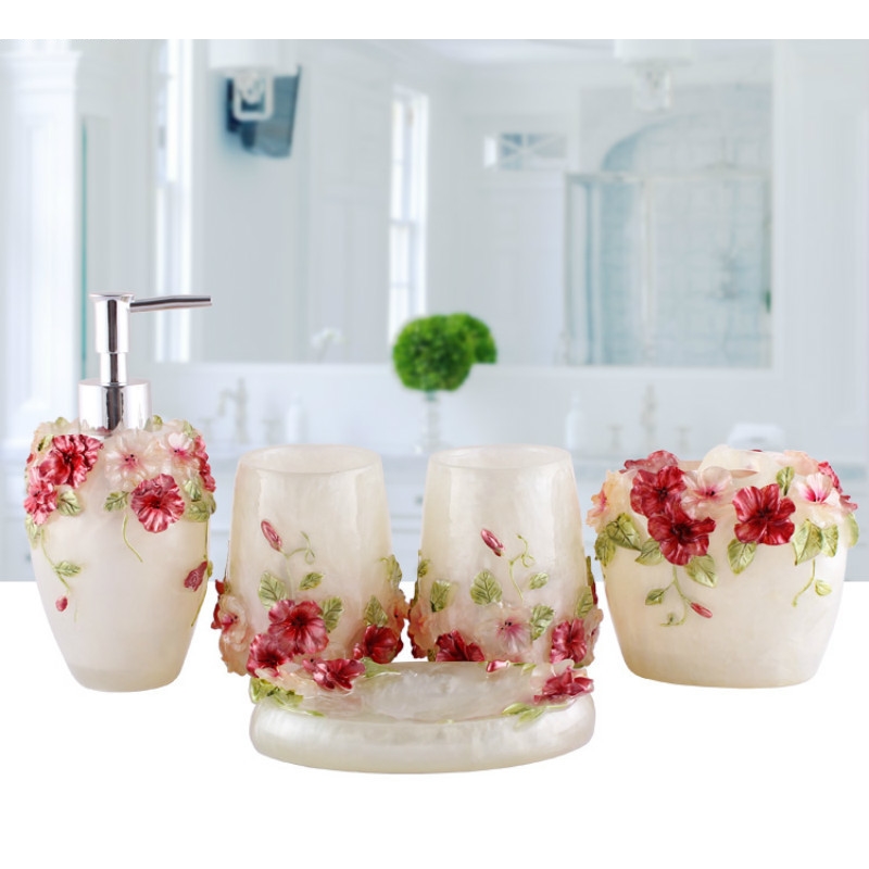 Juego de Baño de Resina con Re - Wedding Bathroom Supply Kit reseña y precio
