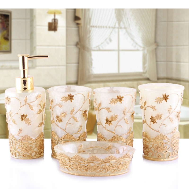Juego de Baño de Resina con Re - Wedding Bathroom Supply Kit reseña y precio