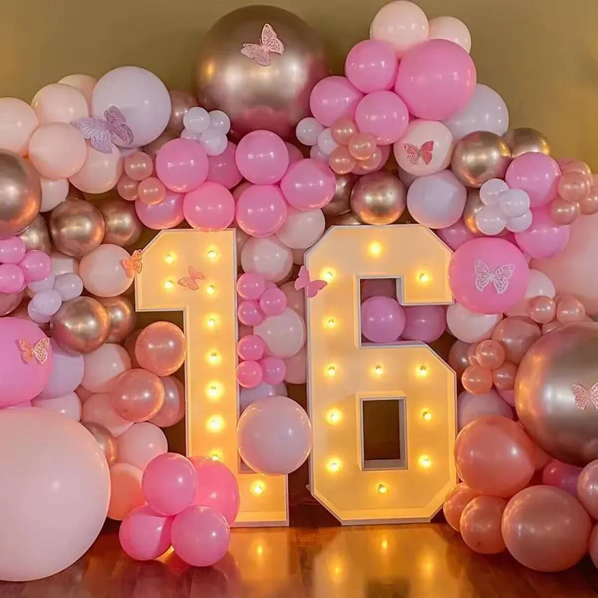 Número Gigante con Luces LED p - Confetti Balloon Set reseña y precio