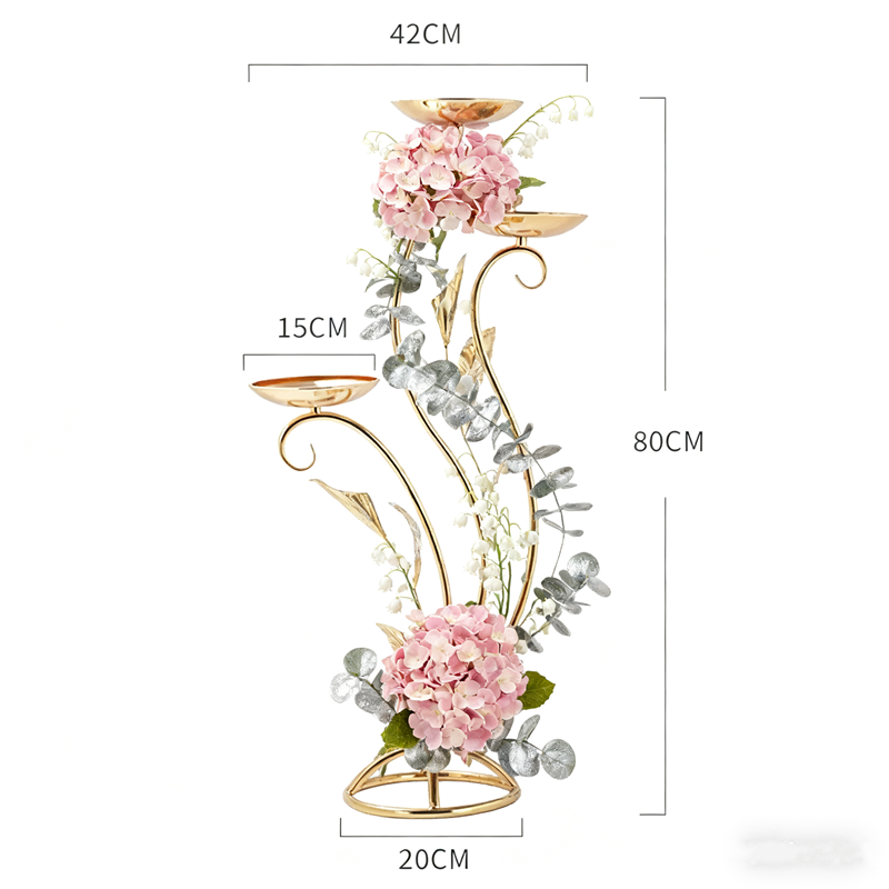 Soporte de flores dorado para  - Wedding Decor Supply Store reseña y precio