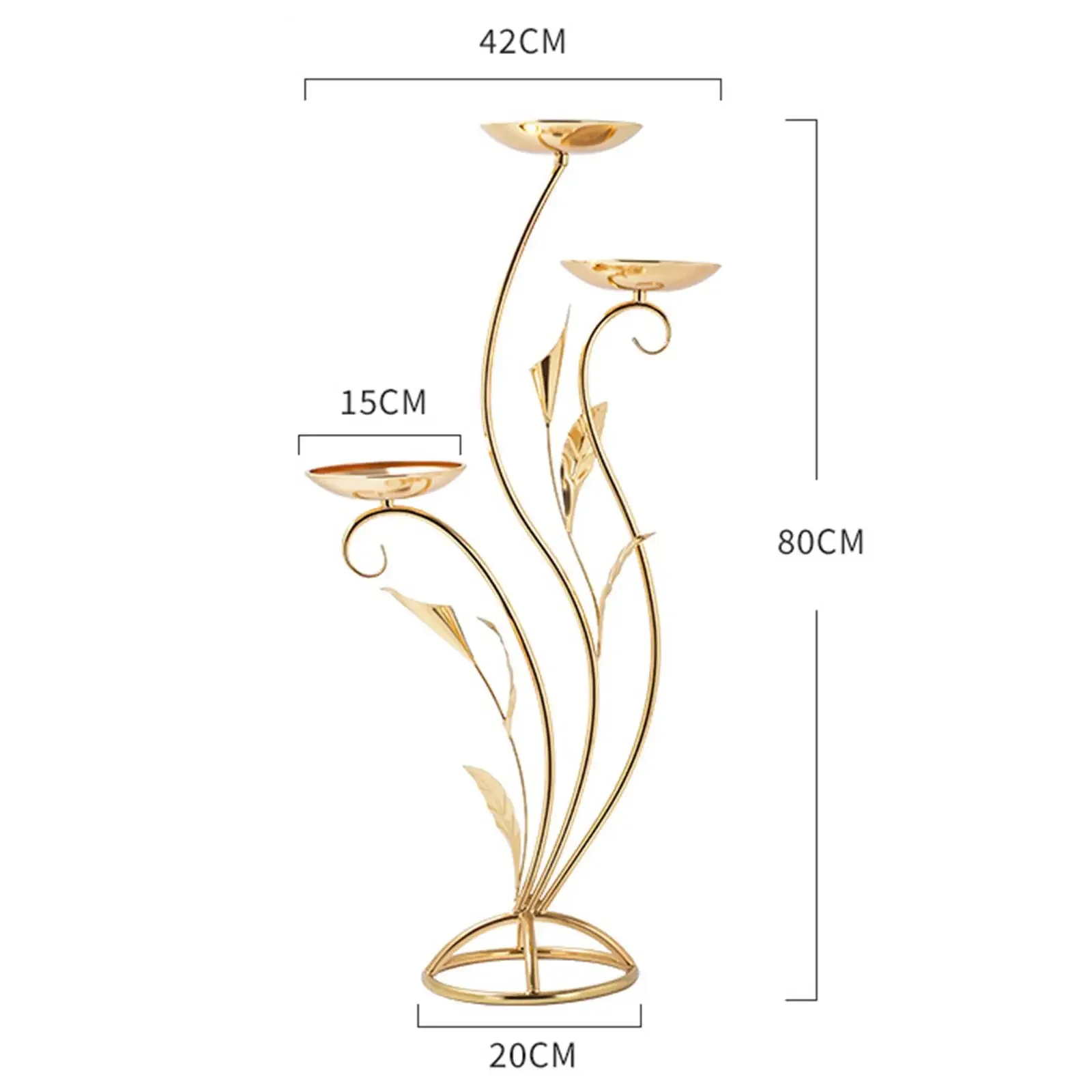 Soporte de flores dorado para  - Wedding Decor Supply Store reseña y precio