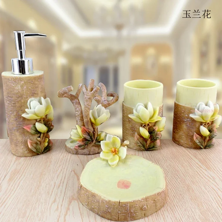 Juego de 5 piezas de accesorio - Wedding Bathroom Supply Kit reseña y precio