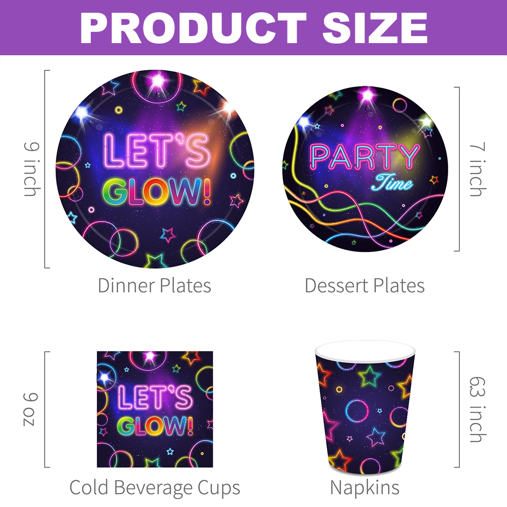 Let's Glow Party - Vajilla, Pl - Confetti Balloon Set reseña y precio